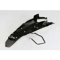 UFO Rear Fender w/LED Tailight Black for Husqvarna TC/TE 449/499/TE 511 11-13