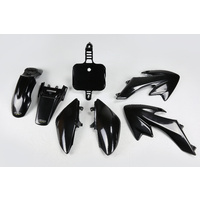 UFO Complete Plastics Kit Black for Honda CRF50 04-20