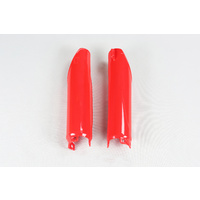 UFO Fork Slider Protector Red (00-18) for Honda CR125/250/500 98-07/CRF250R 04-14/250X 04-16/450R 02-08/450X 05-16