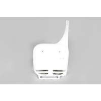 UFO Front Number Plate White for Suzuki RM 60 03-04