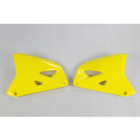 UFO Radiator Shrouds Yellow (01-18) for Suzuki RM 125/250 01-20