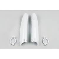 UFO Fork Slider Protector White for Suzuki RM 125/250 04-06/RMZ 450 05-06