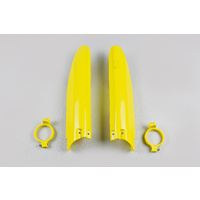 UFO Fork Slider Protector Yellow (01-18) for Suzuki RM 125/250 04-06/RMZ 450 05-06