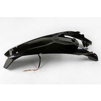 UFO Rear Fender w/LED Tailight Black for KTM EXC/EXC-F 12-16