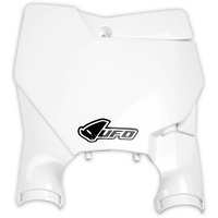 UFO Front Number Plate White for KTM SX/SX-F 16-20 (no SX 250 2016)