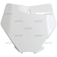 UFO Front Number Plate White for KTM SX/SX-F 19-20