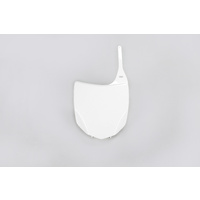 UFO Front Number Plate White for Kawasaki KXF 250 09-12