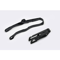 UFO Chain Guide & Swingarm Chain Slider Kit Black for Kawasaki KXF 450 19-20