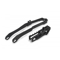 UFO Chain Guide/Swingarm Slider Kit Black for Honda CRF450R/RX 2021