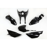 UFO Plastics Kit Black for Kawasaki KLX 110 10-20