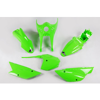 UFO Plastics Kit Green for Kawasaki KLX 110 10-20