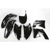 UFO Plastics Kit Black for Kawasaki KXF 250 09 & 12