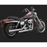Vance & Hines V16823 Straightshots HS Slip-On Mufflers Chrome for Dyna 91-15 (EXCL FXDF/2010FXDWG)