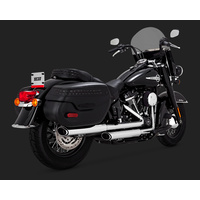 Vance & Hines V16879 Twin Slash Exhaust Chrome Softail 18 (FITS: HERITAGE + DELUX) 