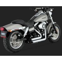 Vance & Hines V17217 Shortshots Staggered Exhaust Chrome for Dyna (All) 06-11