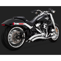 Vance & Hines V26075 Big Radius PCX 2-2 Exhaust Chrome for Softail 2018 (Fits Fatboy/Breakout/FXDR)