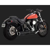 Vance & Hines V46543 Hi-Output 2-1 Short Exhaust Black for Softail 86-17 (Excludes Rocker/CVO 09 & FXSB/FXSE)