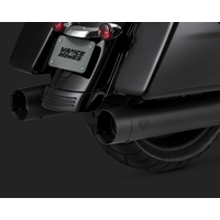Vance & Hines V46650 Oversized 450 Titan Slip-On Mufflers Black w/Black End Caps for Touring 17-up Models