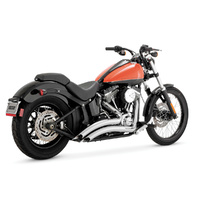 Vance & Hines VH-26079 Big Radius Exhaust Chrome for Softail 86-17 w/Non 240 Tyre Models