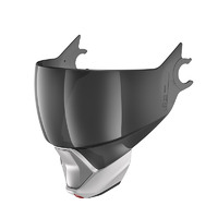 Shark Dark Smoke Visor & Chinbar for Evojet Helmets Dual Blank Matte Silver/Blue