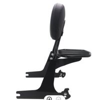 Quick Detachable Sissy Bar & Pad & Rack Black Kit With Docking Hardware suits Sportster Models 2004-up