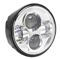 Headlight 45w 5 3/4" LED Daymarker Style FireDug Chrome Face Suit Most H-D, Street 500 & Indian Scout ** Sale - 50% Special till sold out **