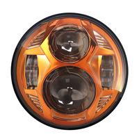 Headlight Spider 51w 5 3/4" LED Daymarker Style Orange Face Suit Most H-D, Street 500 & Indian Scout + Some Triumph Models