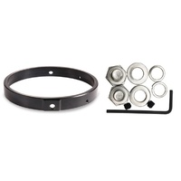Billet Universal 5 3/4" Headlight Mount Ring (Ring Only) Black use on Most Harleys and Metric Models Custom Use