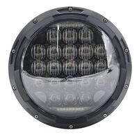 Headlight LED Projector 126w 5D Philips Black Face Suit Most 7" Softail Heritage & Fatboy Fl, Touring Flt & Indian & Yahama Models 
