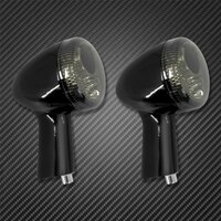 Twin Power Black Stem and Body  L.E.D Turn Signal and Brake Light Universal With Amber Lens use Sportster Dyna & Softail Models