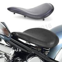 Twin Power Seat Combo Small Size Black Leather Solo Seat Plan look and with Chrome Spring set