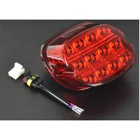 Twin Power Red LED Low Profile Taillight Number Plate Illumination Fits Most 1999-Up Softail Dyna Sportster Roadking StreetGlide Ultra Models