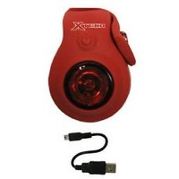 XTECH TAIL LIGHT CYCLOPS USB RED BICYCLE - AUSSIE SELLER
