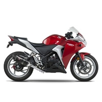 Yoshimura Race Series R-77 Stainless Full Exhaust System w/Carbon Sleeve/Carbon End Cap for Honda CBR250R 11-13