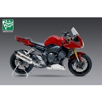 Yoshimura Signature Series R-77 Stainless Slip-On Muffler w/Stainless Sleeve/Carbon End Cap for Yamaha FZ1 06-13