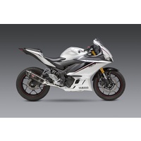 Yoshimura Race Series R-77 Stainless Full Exhaust System w/Carbon Sleeve/Carbon End Cap for Yamaha YZF-R3 15-20