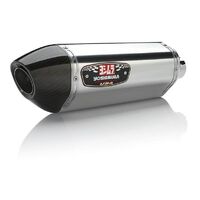 Yoshimura Race Series R-77 Stainless Full Exhaust System w/Stainless Sleeve/Carbon End Cap for Yamaha FZ/MT-07 15-21/XSR700 18-21/R7 2022