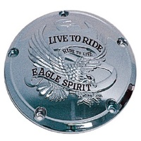 Zodiac Z302171 Eagle Spirit Derby Cover Chrome for Twin Cam 99-UP
