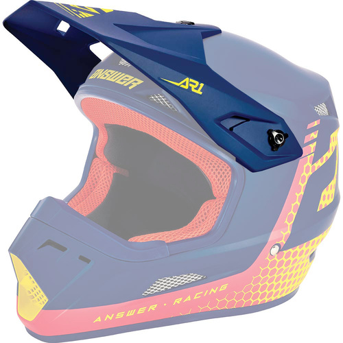 Answer 2021 Visor Peak for AR1 Charge Helmet Air Pink/Pro Yellow/Midnight