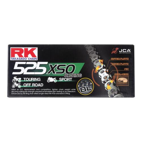 RK Racing 12-55X-120BL Chain BL525XSO-120 Link Black