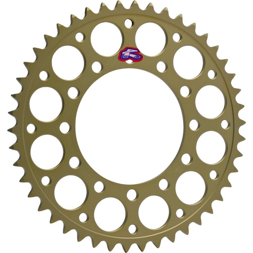 Renthal 124B52043G Ultralight Grooved 43T Rear Sprocket Hard Anodised (520 Pitch)