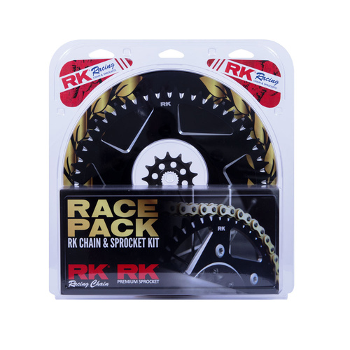 RK Racing 20-001-22K Racing Chain & Sprocket Kit Pro Gold/Black 13/50T for Honda CRF250R 04-17