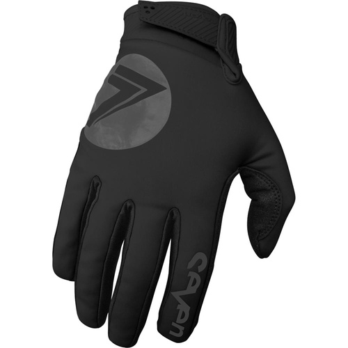 Seven Zero Cold Weather Black/Black Gloves [Size:SM]