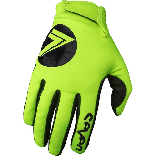 Seven Zero Cold Weather Fluro Yellow Gloves [Size:SM]