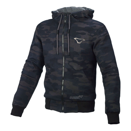 Macna Nuclone Black/Grey/Camo Textile Hoodie Jacket [Size:SM]