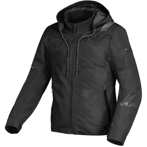 Macna Racoon Black Textile Hoodie Jacket [Size:SM]