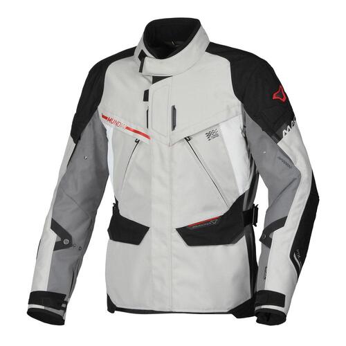 Macna Mundial Black/Grey/Red Textile Jacket [Size:SM]