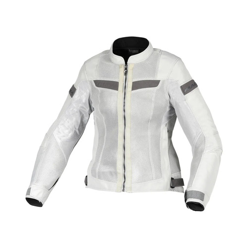 Macna Velotura Light Grey Textile Womens Jacket [Size:SM]