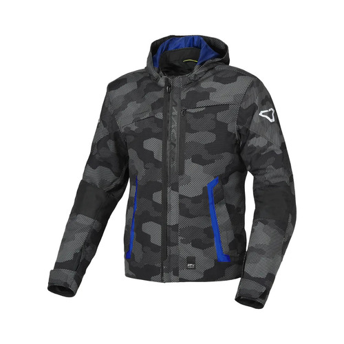 Macna Riggor Black/Grey/Camo Textile Jacket [Size:MD]