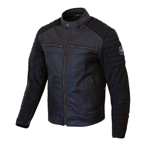 Merlin Ridge D3O Cotec Black Leather Jacket [Size:MD]